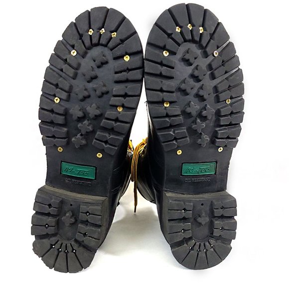 AdTec Mens 9” Logger Boot - Black Leather NWOT - Picture 12 of 15